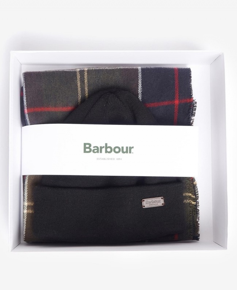 Gift Set Barbour Swinton Beanie & Galingale Scarf Hombre Multicolor Mexico | N7Z00110