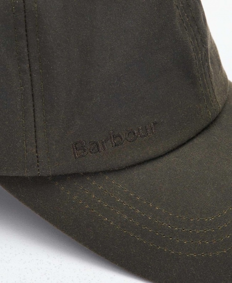 Gorras Barbour Wax Deporte Hombre Verde Oliva Mexico | H5O88362