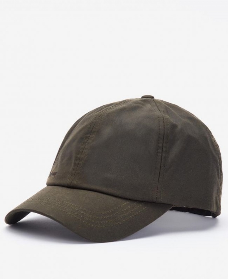 Gorras Barbour Wax Deporte Hombre Verde Oliva Mexico | H5O88362