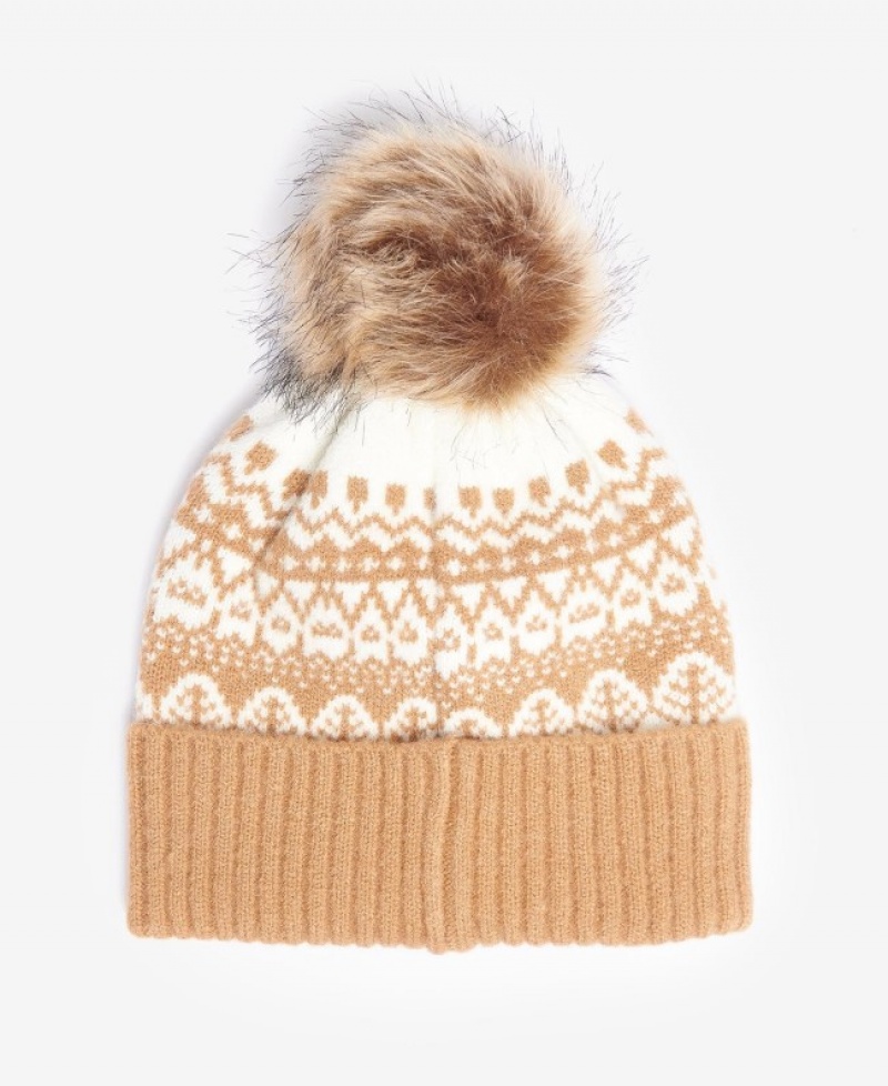 Gorro Barbour Alpine Fairisle Pom Mujer Marrom Mexico | A5F48608