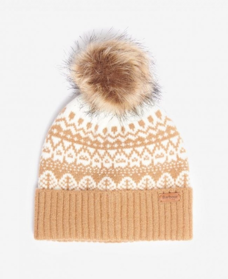 Gorro Barbour Alpine Fairisle Pom Mujer Marrom Mexico | A5F48608