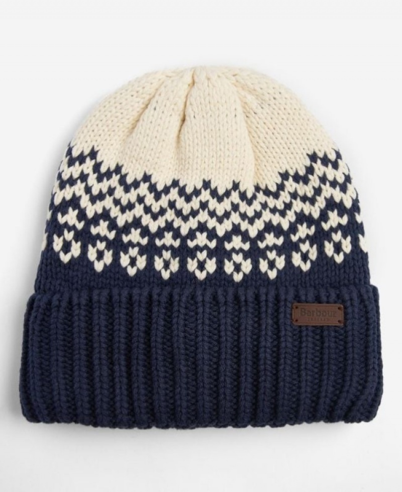 Gorro Barbour Fontwell Fair Isle Hombre Azul Marino Mexico | X5H81398