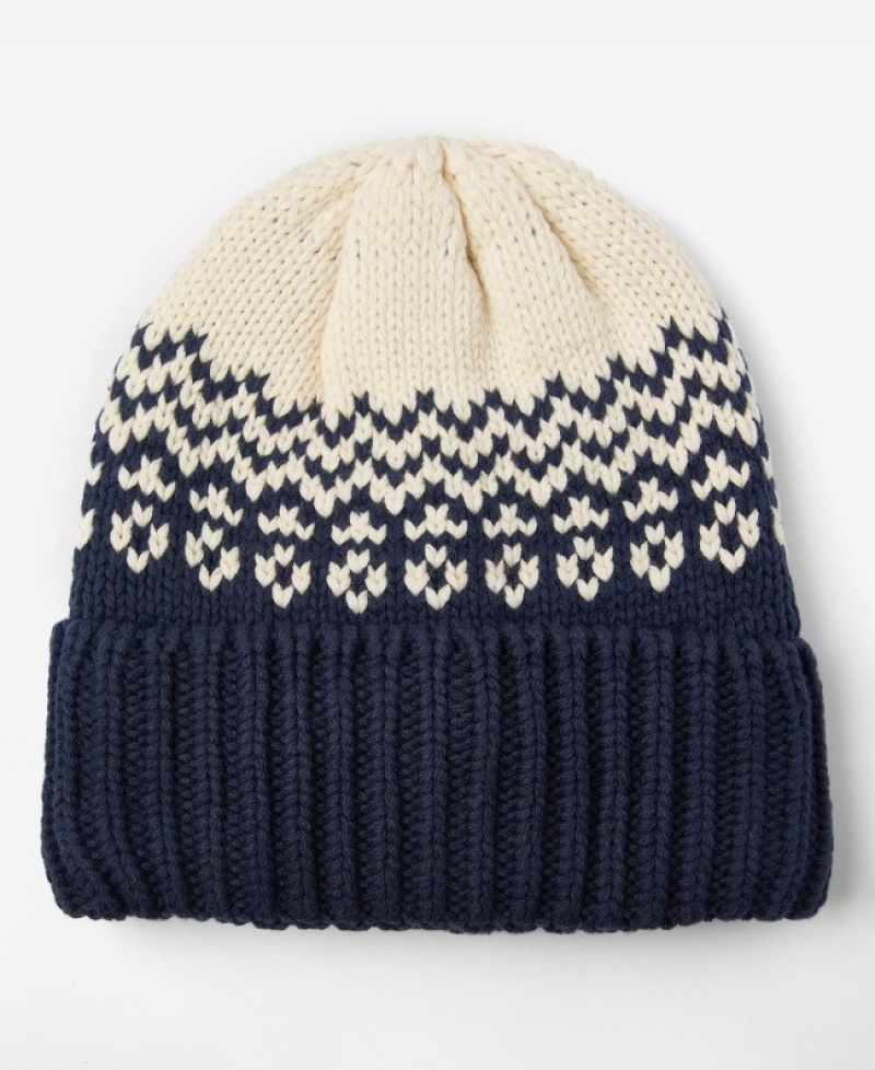 Gorro Barbour Fontwell Fair Isle Hombre Azul Marino Mexico | R3E25779