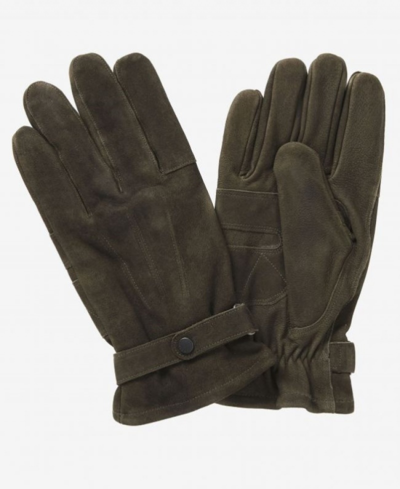 Guantes Barbour Insulated Cuero Hombre Verdes Mexico | F7P16925