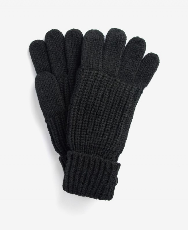 Guantes Barbour Saltburn De Punto Mujer Negros Mexico | R0O49404