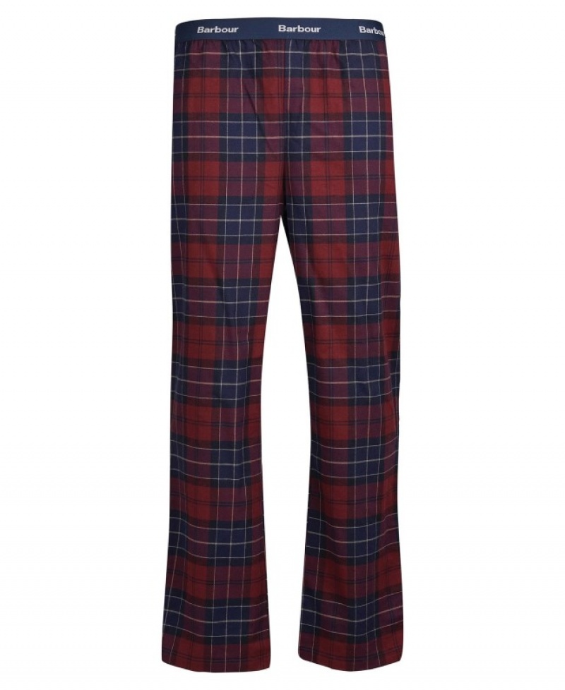 Pantalones Barbour Glenn Tartan Hombre Rojos Mexico | J4U09525