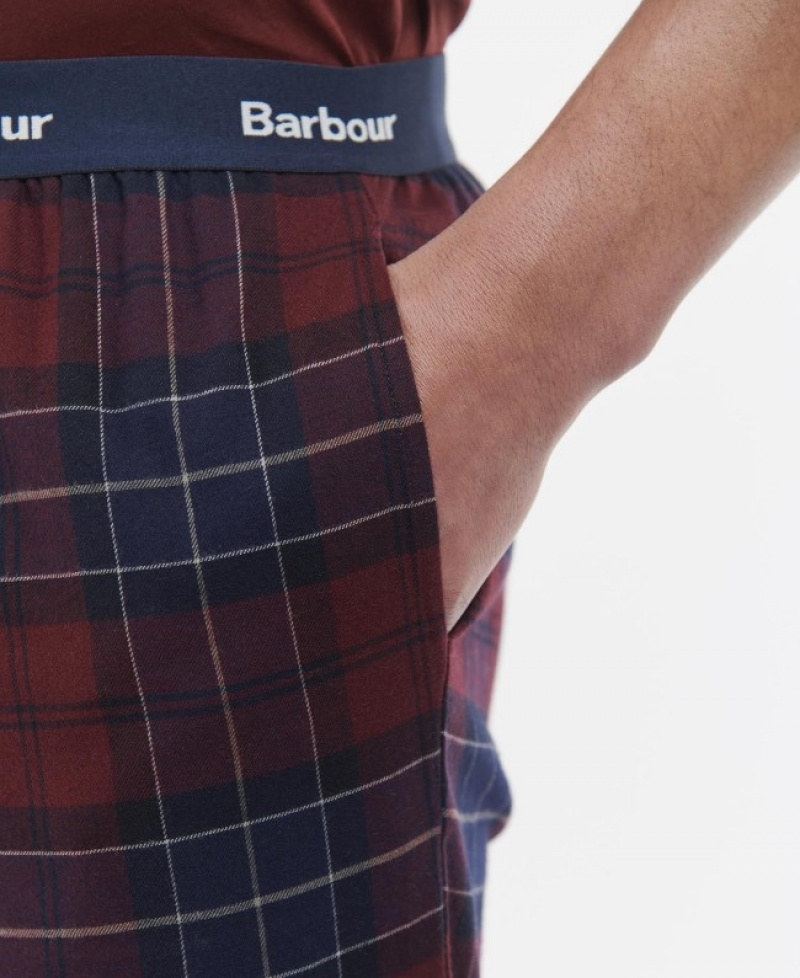 Pantalones Barbour Glenn Tartan Hombre Rojos Mexico | J4U09525