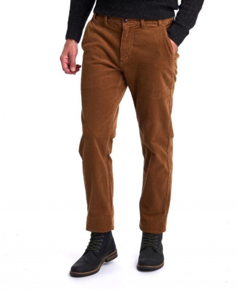 Pantalones Barbour Hose Neuston Stretch Cord Hombre Amarillos Mexico | D2N44694