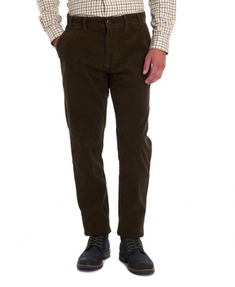 Pantalones Barbour Hose Neuston Stretch Cord Hombre Verdes Mexico | B3R30210