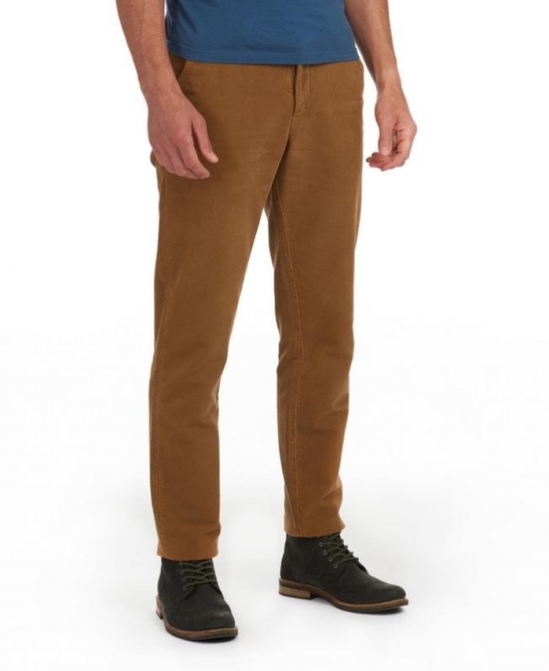 Pantalones Barbour Neuston Moleskin Hombre Beige Mexico | Q4B52057