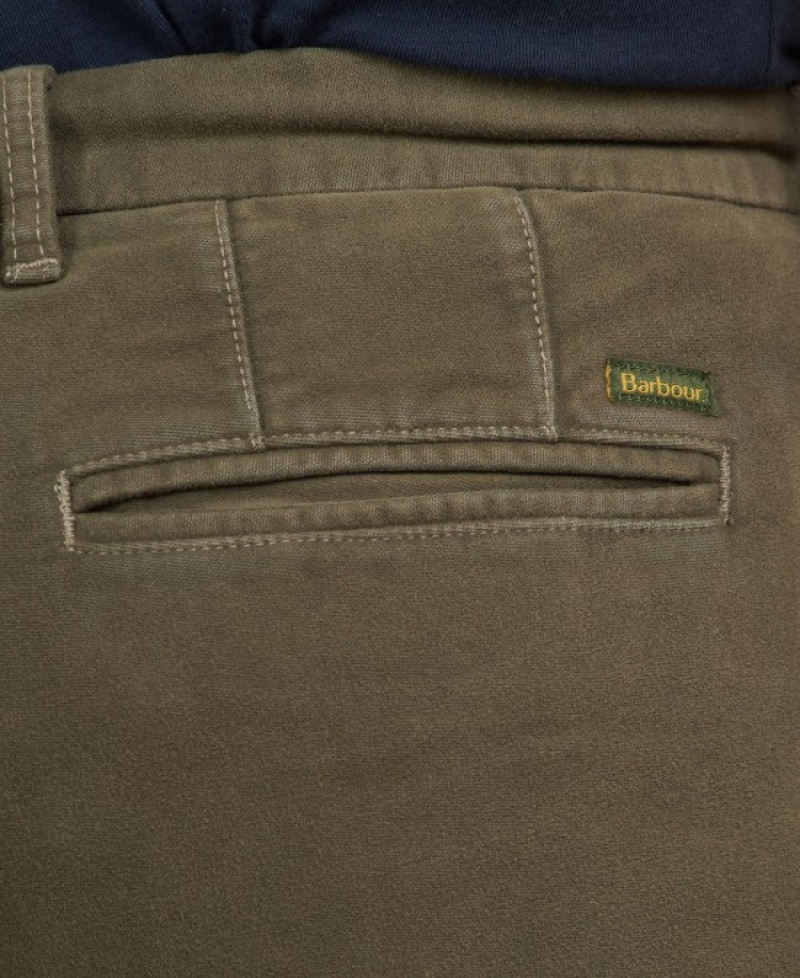 Pantalones Barbour Neuston Moleskin Hombre Verde Oliva Mexico | F0Z87917