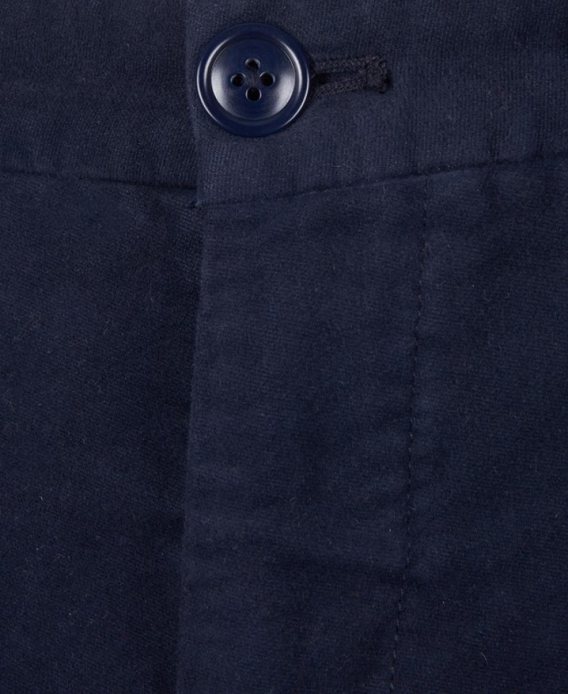 Pantalones Barbour Neuston Moleskin Hombre Azules Mexico | P1H92036