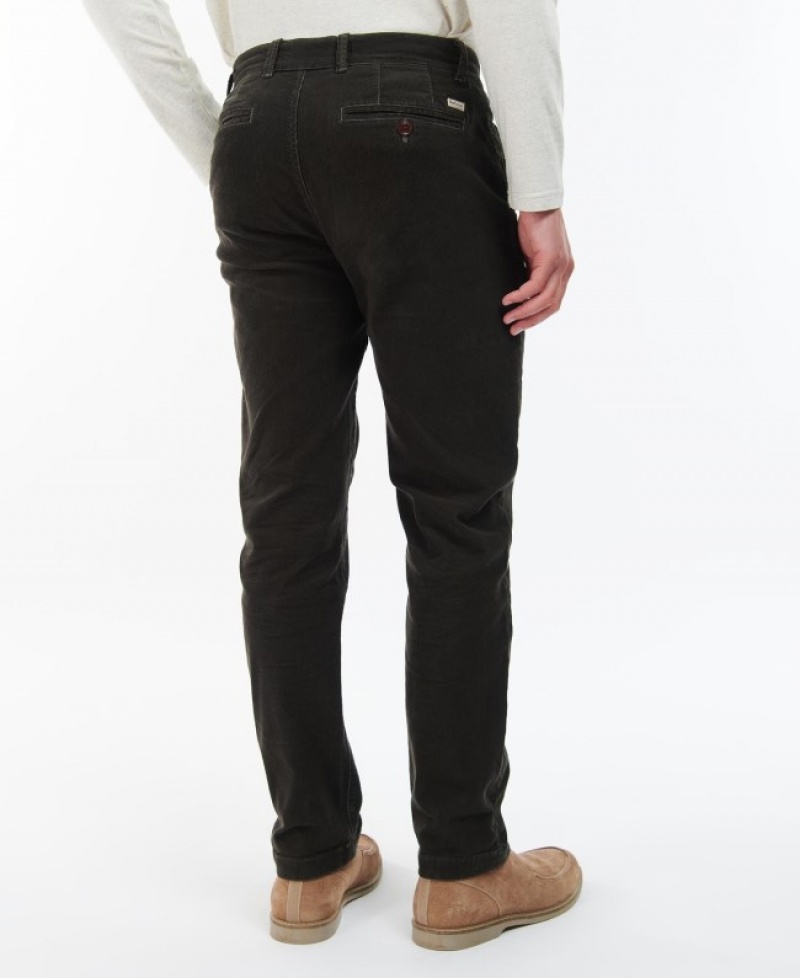 Pantalones Barbour Neuston Stretch-Cord Hombre Negros Mexico | D9N50681