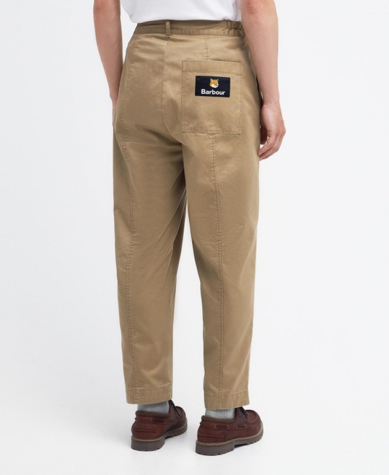 Pantalones Barbour x Maison Kitsuné Cargo Hombre Marrom Mexico | G2C03941