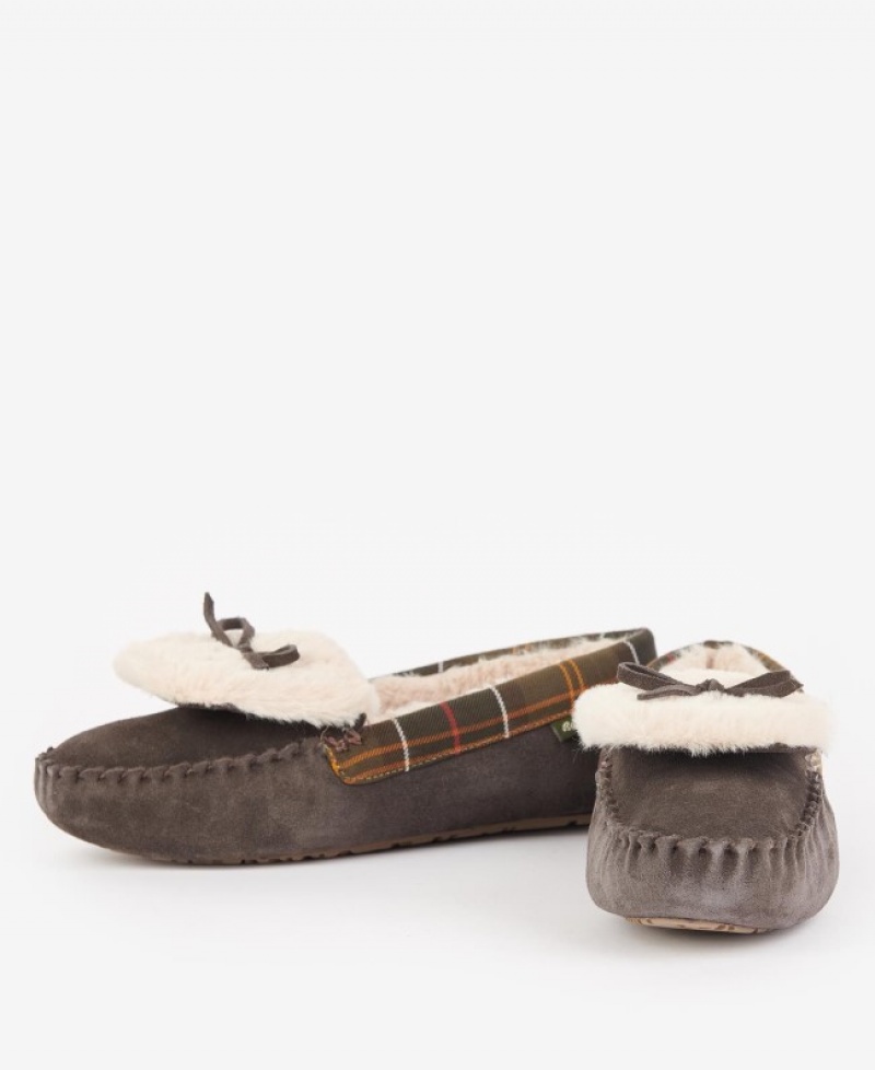 Pantuflas Barbour Darcie Mujer Marrom Oscuro Mexico | L8V19587