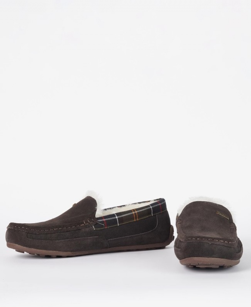 Pantuflas Barbour Martin Hombre Marrom Mexico | O6Y91880