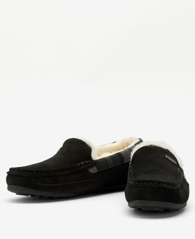 Pantuflas Barbour Martin Hombre Negros Mexico | R0I23931