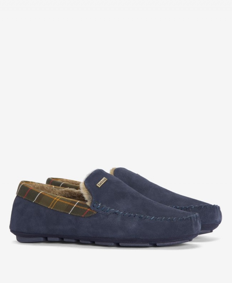 Pantuflas Barbour Monty Hombre Azul Marino Mexico | N5T28471