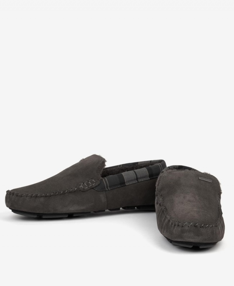 Pantuflas Barbour Monty Hombre Grises Mexico | M6W13945