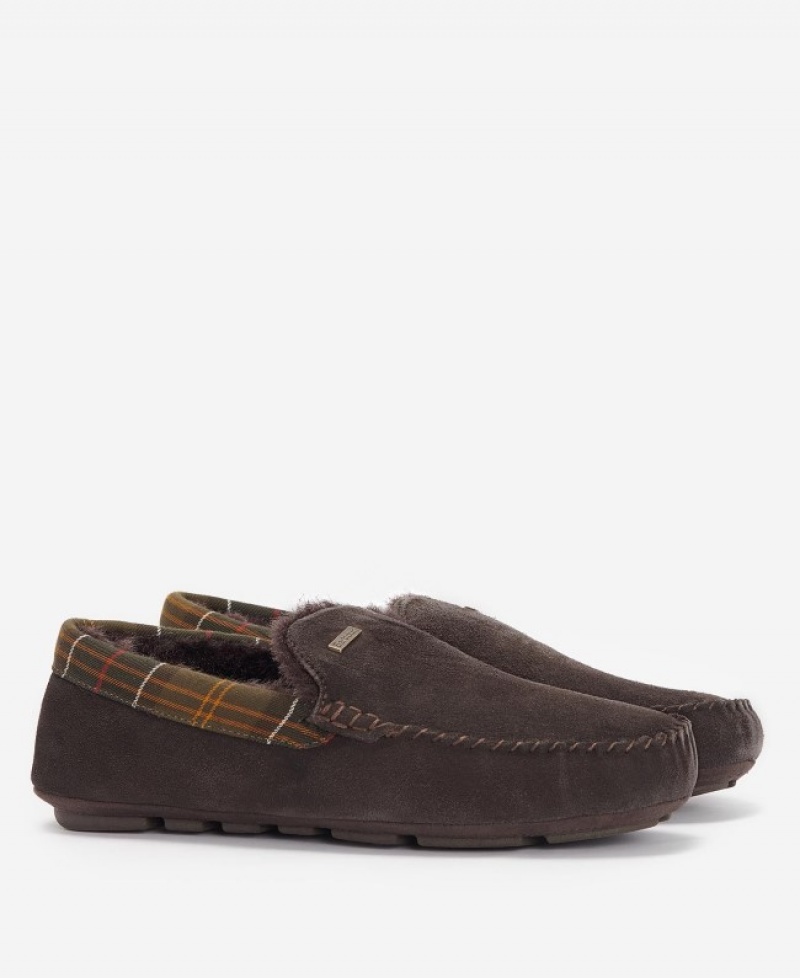 Pantuflas Barbour Monty Hombre Marrom Mexico | I5U89069