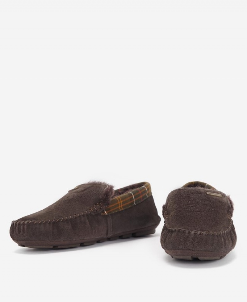 Pantuflas Barbour Monty Hombre Marrom Mexico | I5U89069