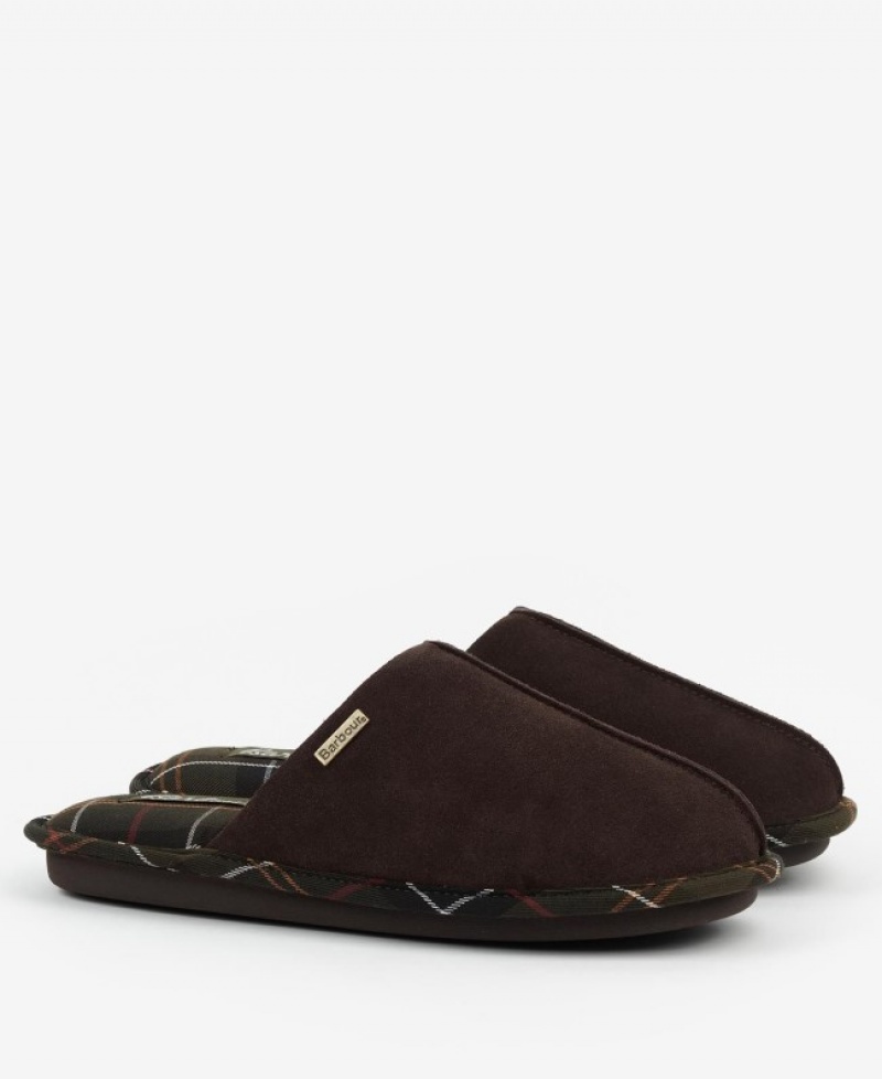 Pantuflas Barbour Simone Mujer Chocolate Oscuro Mexico | V4W92144