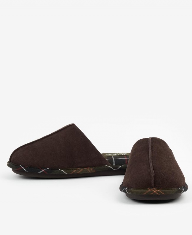 Pantuflas Barbour Simone Mujer Chocolate Oscuro Mexico | V4W92144