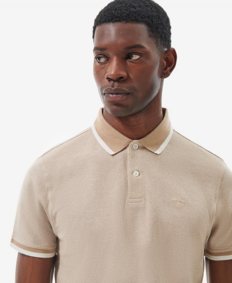 Polo Barbour Barnard Hombre Beige Mexico | C5I19653