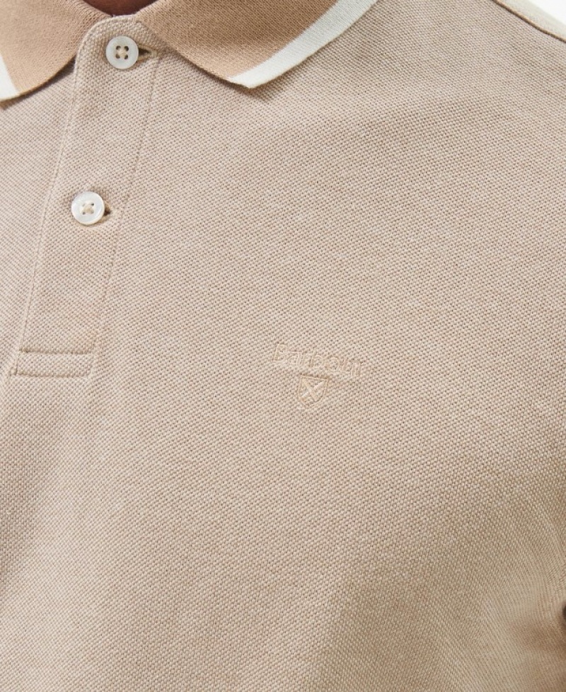 Polo Barbour Barnard Hombre Beige Mexico | C5I19653