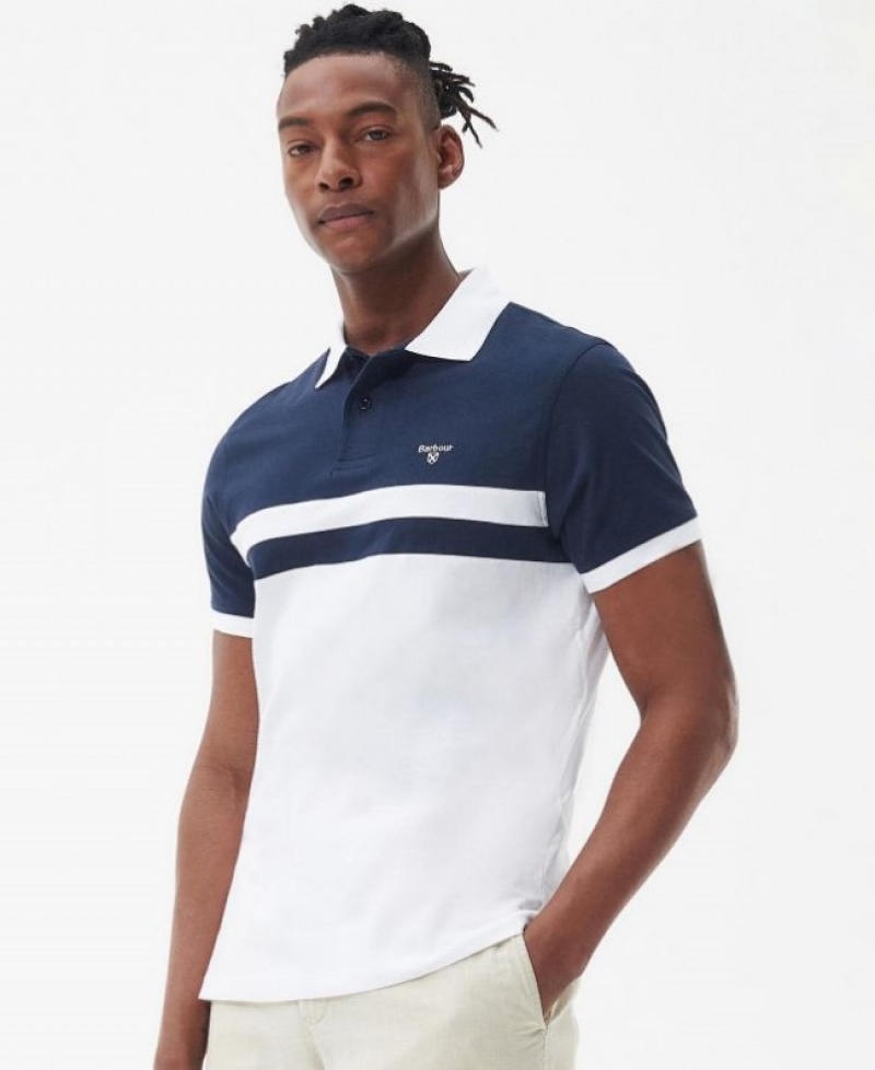 Polo Barbour Bonnington Hombre Azul Marino Blancos Mexico | I1I99922