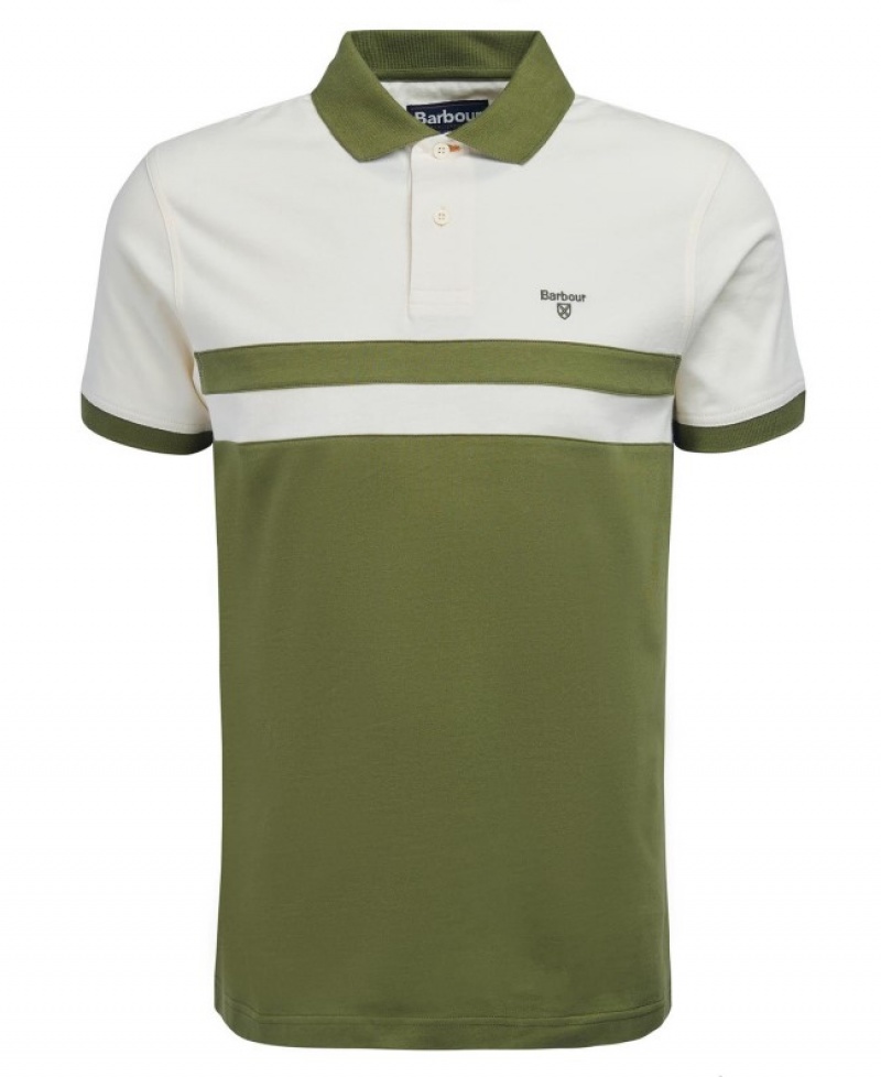 Polo Barbour Bonnington Hombre Verdes Blancos Mexico | Y7H45197