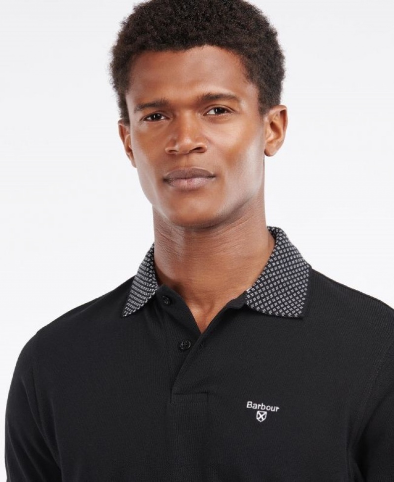 Polo Barbour Bothain Hombre Negros Mexico | R8M80376