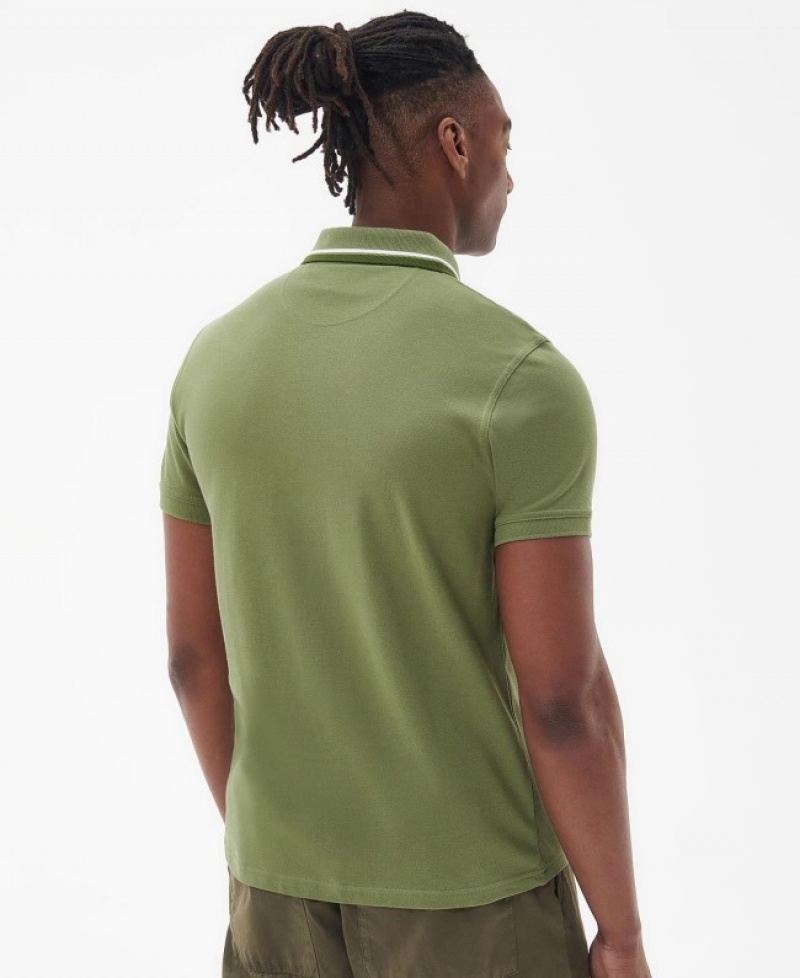 Polo Barbour Otterburn Hombre Verdes Mexico | C2N21111