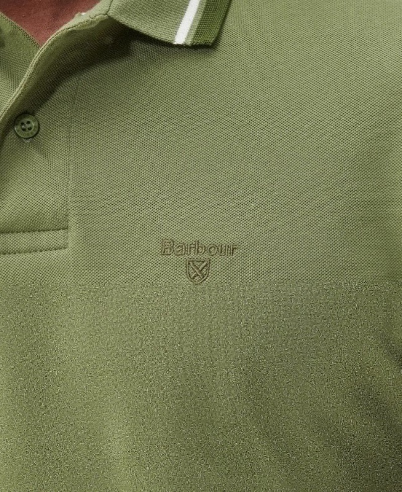 Polo Barbour Otterburn Hombre Verdes Mexico | C2N21111