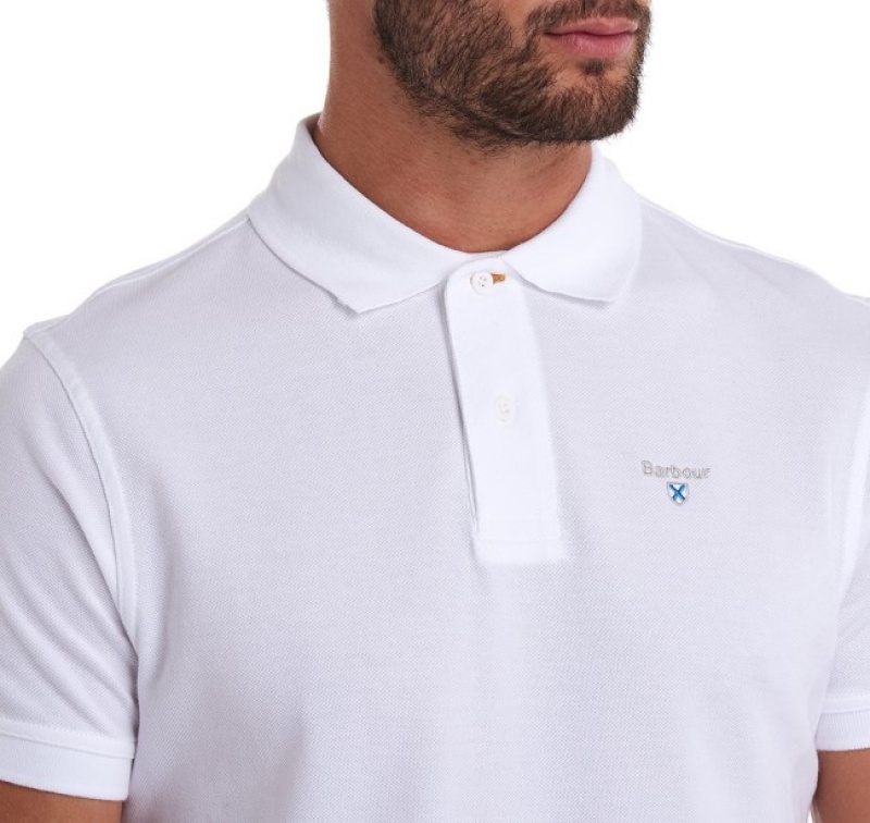 Polo Barbour Sports Hombre Blancos Mexico | I3S13535