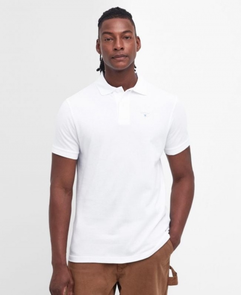 Polo Barbour Sports Hombre Blancos Mexico | I3S13535