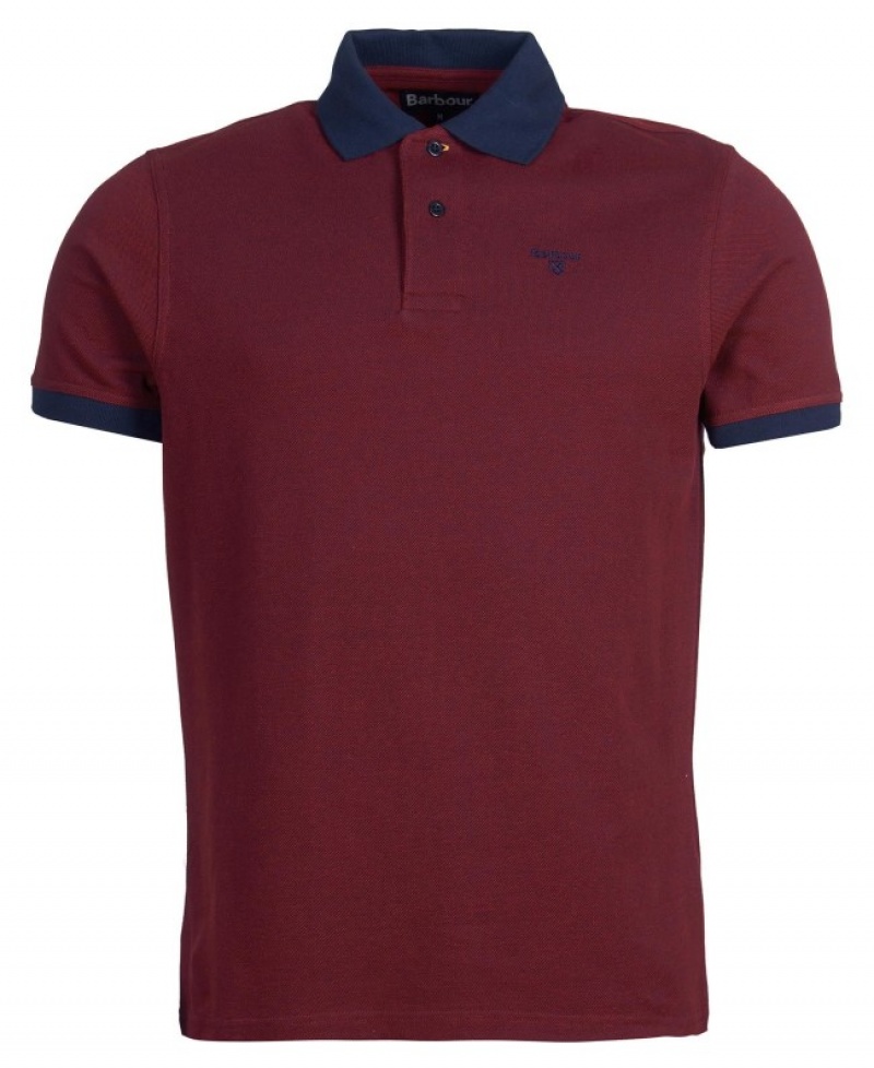 Polo Barbour Sports Mix Hombre Rojos Mexico | C7W45944