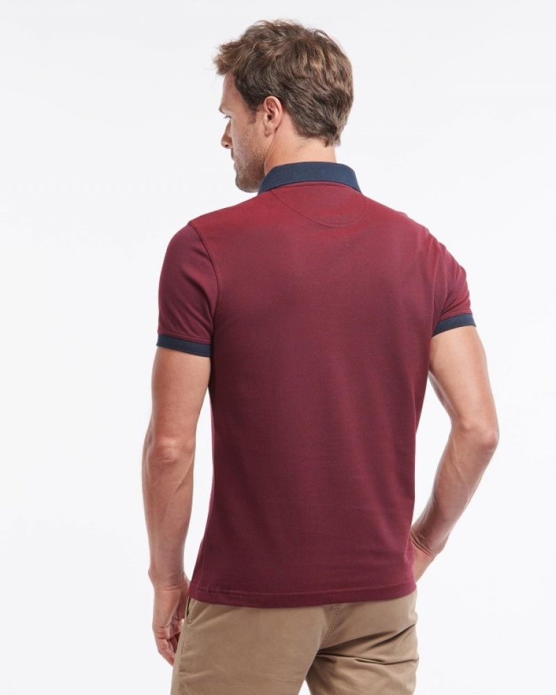 Polo Barbour Sports Mix Hombre Rojos Mexico | C7W45944