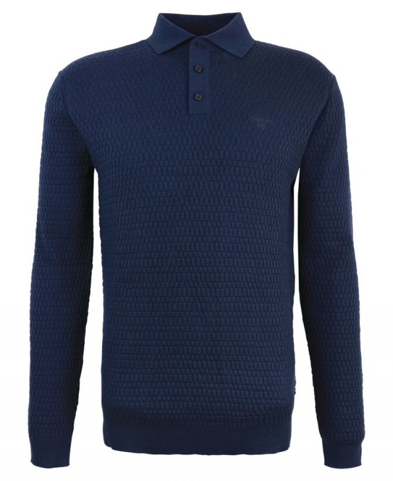 Polo Barbour Thornbury De Punto Hombre Azul Marino Mexico | T5W60184