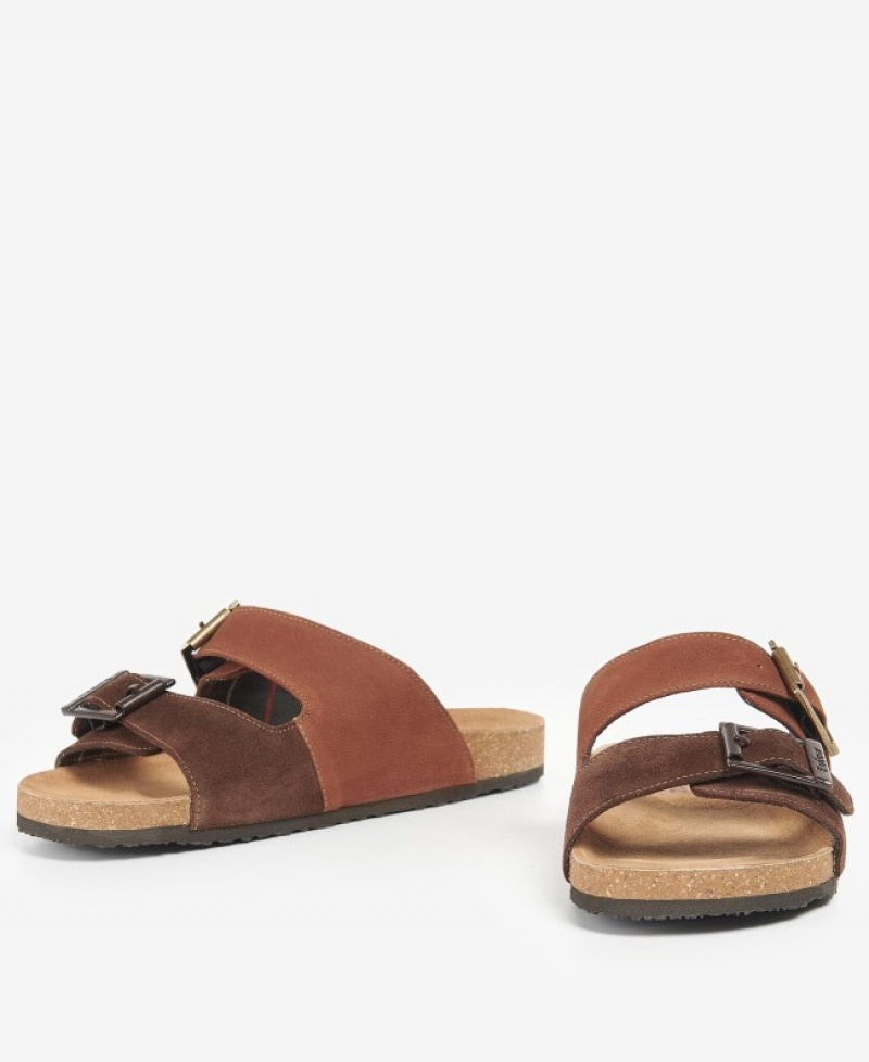 Sandalias Barbour Mitchell Hombre Marrom Mexico | R0G33275