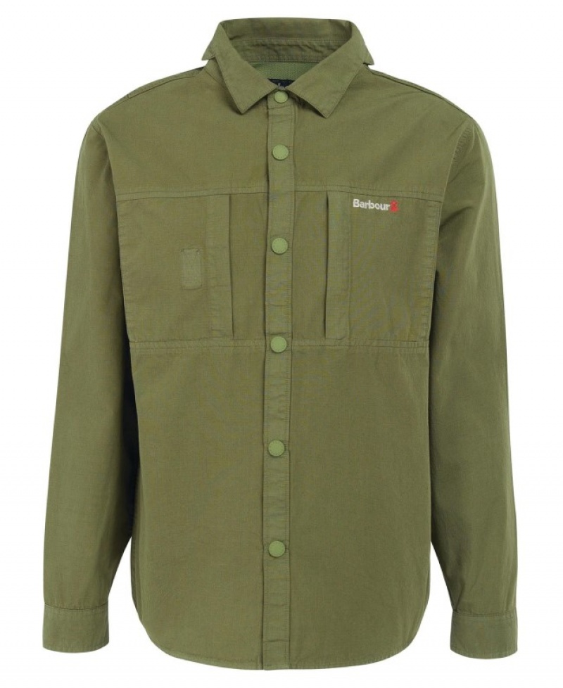 Sobrecamisa Barbour Annan Hombre Verdes Mexico | E8F02020