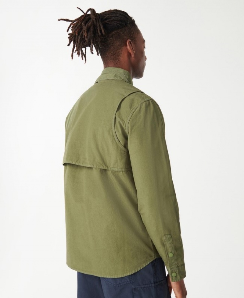 Sobrecamisa Barbour Annan Hombre Verdes Mexico | E8F02020