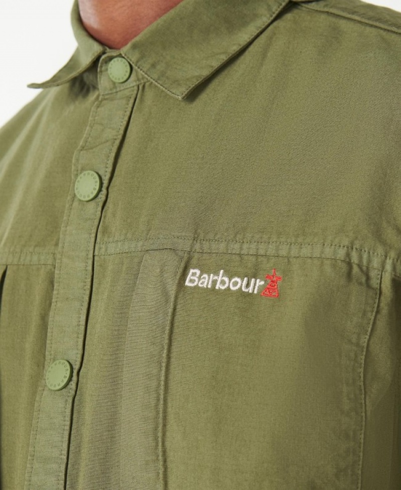 Sobrecamisa Barbour Annan Hombre Verdes Mexico | E8F02020