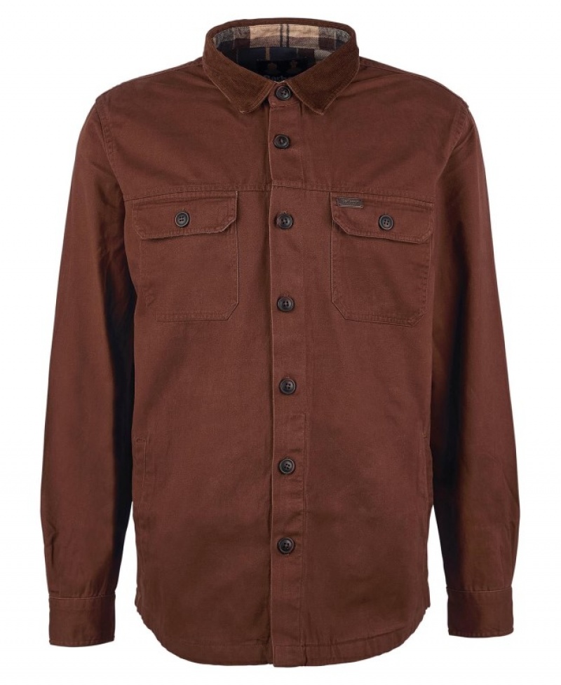 Sobrecamisa Barbour Catbell Hombre Marrom Mexico | H7J47644