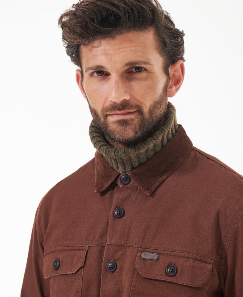 Sobrecamisa Barbour Catbell Hombre Marrom Mexico | H7J47644