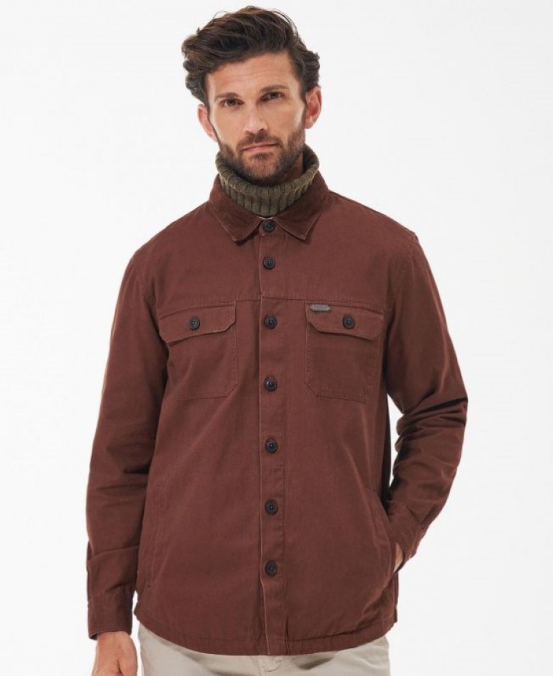 Sobrecamisa Barbour Catbell Hombre Marrom Mexico | H7J47644