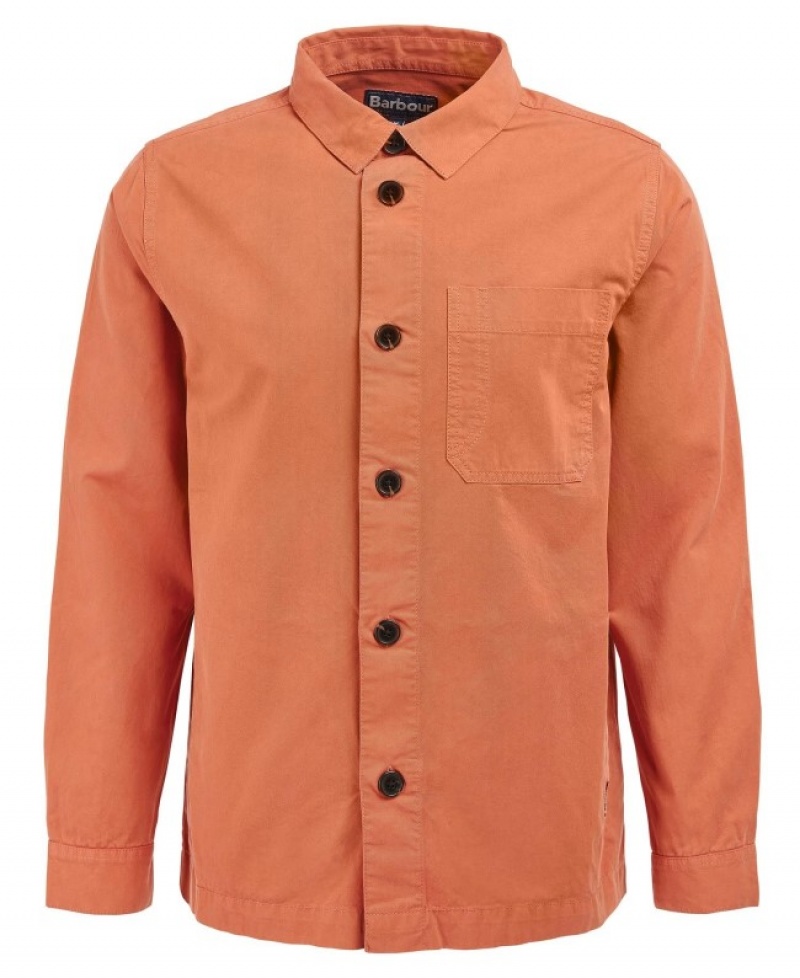 Sobrecamisa Barbour Longshore Hombre Naranjas Mexico | D8Q83600