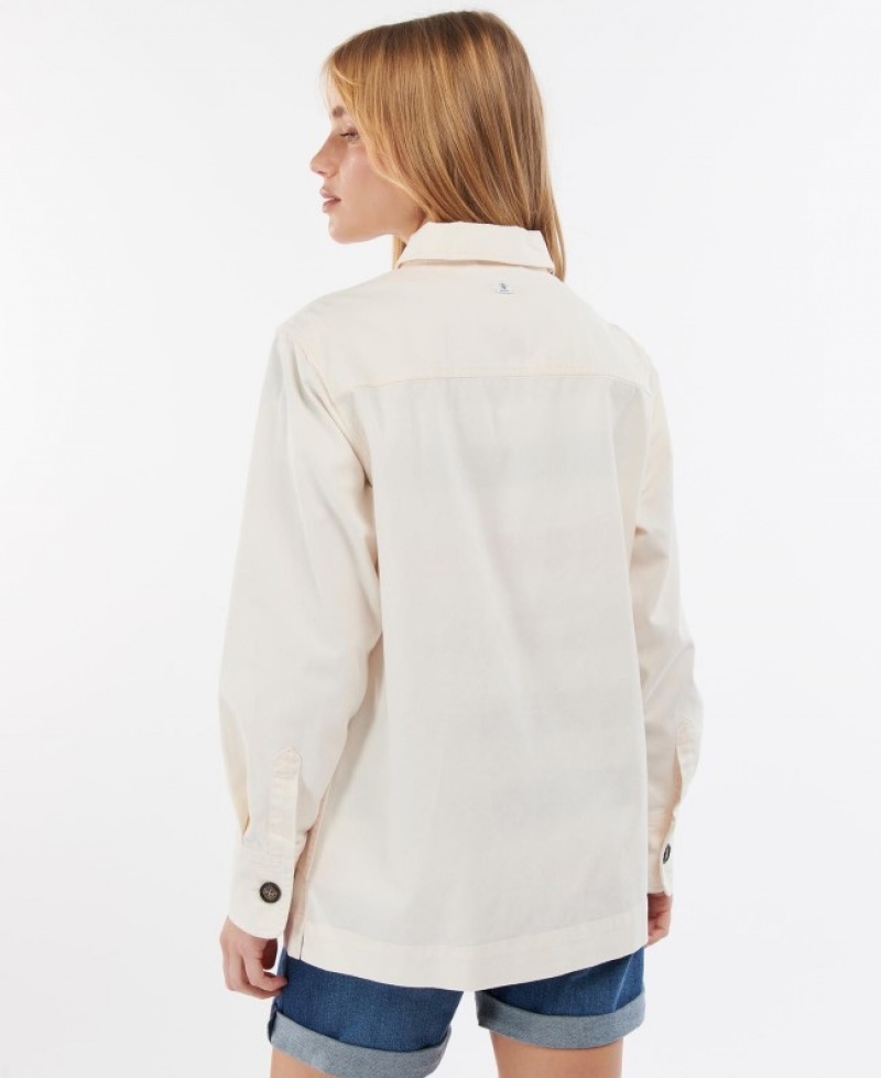 Sobrecamisa Barbour Lyndale Mujer Blancos Mexico | Q9A55956