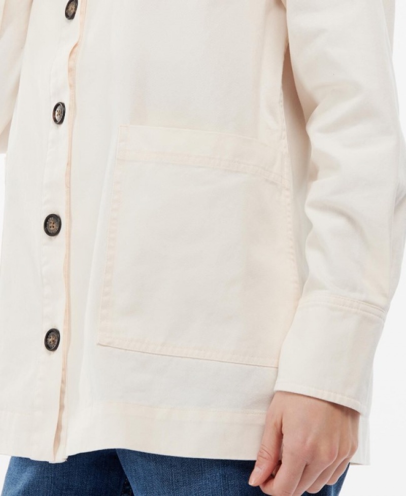 Sobrecamisa Barbour Lyndale Mujer Blancos Mexico | Q9A55956