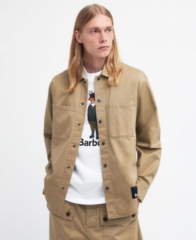 Sobrecamisa Barbour x Maison Kitsuné Relaxed Hombre Marrom Mexico | B4D50880